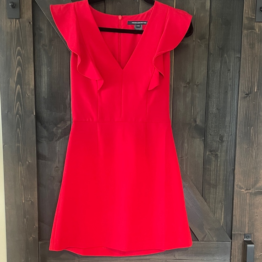 French Connection Bright Red Mini Dress